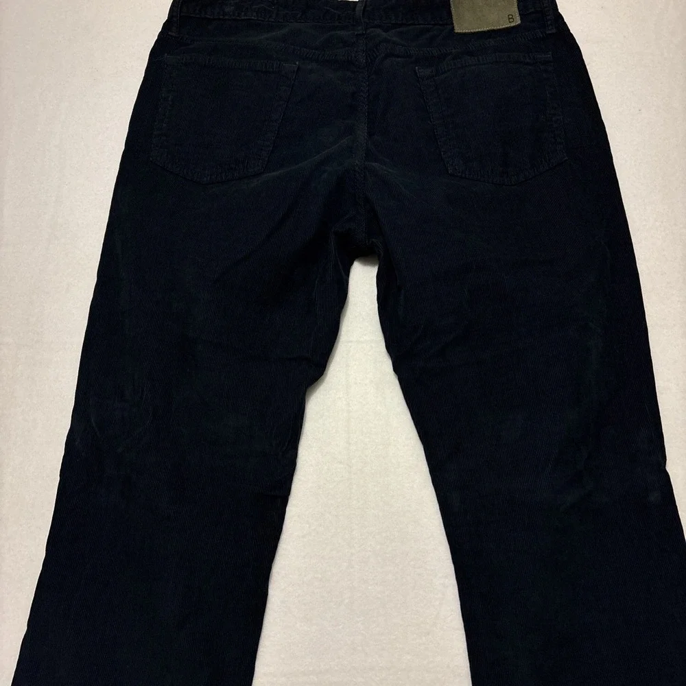 Bonobos Corduroy Pants Mens 35x34 Navy Blue Tailored Straight Chino French